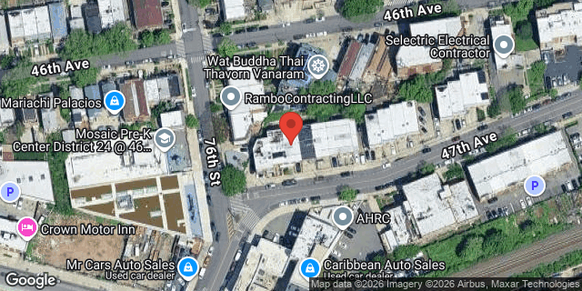 Aerial map of 76-09 47 AVENUE, Queens