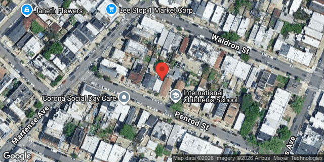 Aerial map of 57-21 PENROD STREET, Queens