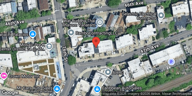 Aerial map of 76-11 47 AVENUE, Queens
