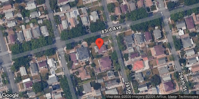 Aerial map of 83-06 265 STREET, Queens