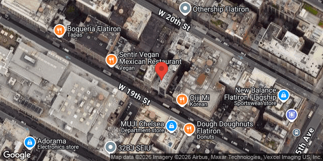 Aerial map of 25 WEST 19 STREET, Manhattan