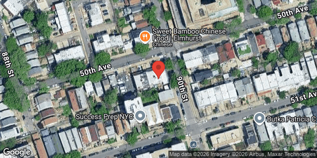 Aerial map of 88-40 50 AVENUE, Queens