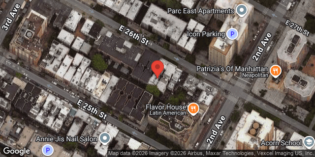 Aerial map of 230 EAST 26 STREET, Manhattan