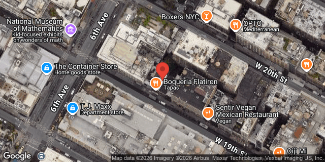Aerial map of 53 WEST 19 STREET, Manhattan