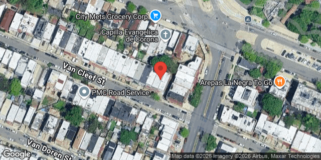Aerial map of 56-53 VAN CLEEF STREET, Queens