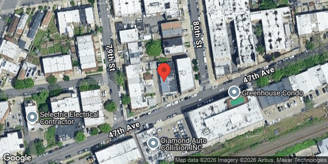 Aerial map of 79-11 47 AVENUE, Queens
