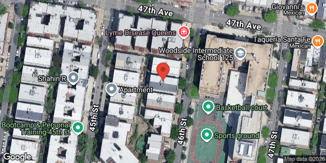 Aerial map of 47-18 46 STREET, Queens