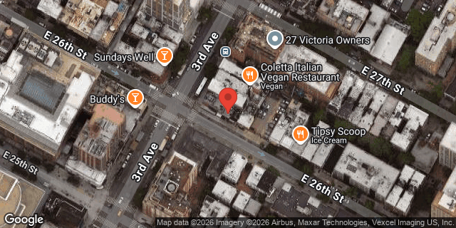 Aerial map of 203 EAST 26 STREET, Manhattan