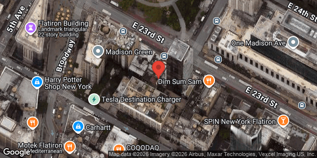 Aerial map of 16 EAST 23 STREET, Manhattan