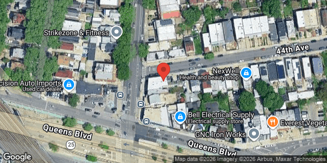 Aerial map of 44-01 69 STREET, Queens