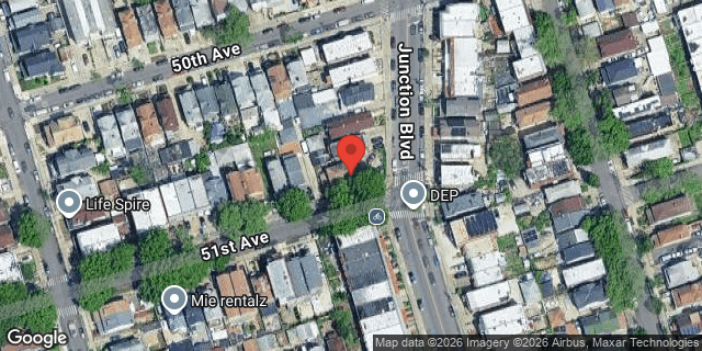 Aerial map of 94-35 51 AVENUE, Queens