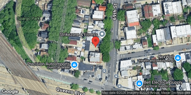 Aerial map of 43-22 69 STREET, Queens