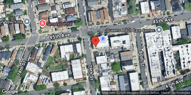 Aerial map of 79-02 45 AVENUE, Queens