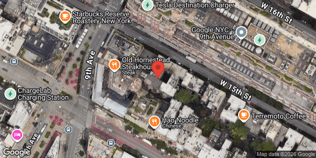 Aerial map of 358 WEST 15 STREET, Manhattan