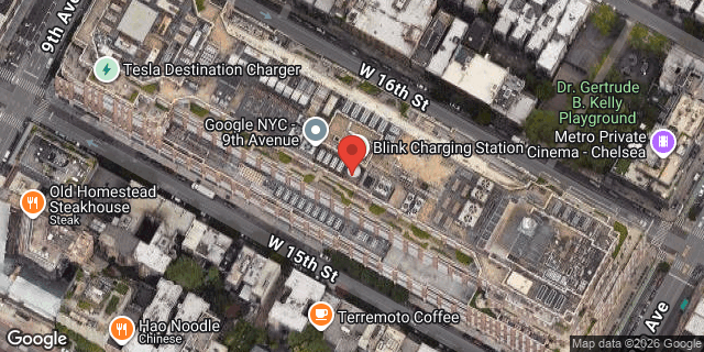 Aerial map of 111 8 AVENUE, Manhattan