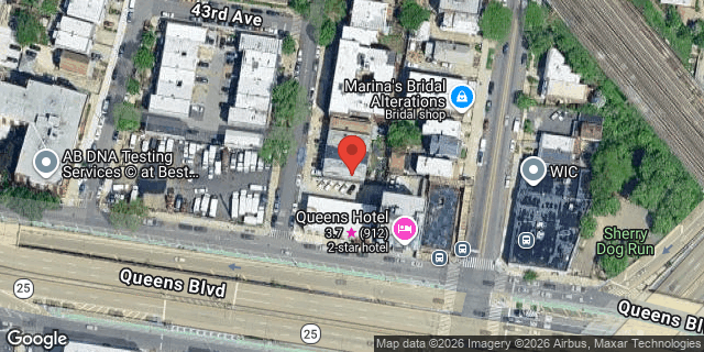 Aerial map of 43-15 65 STREET, Queens
