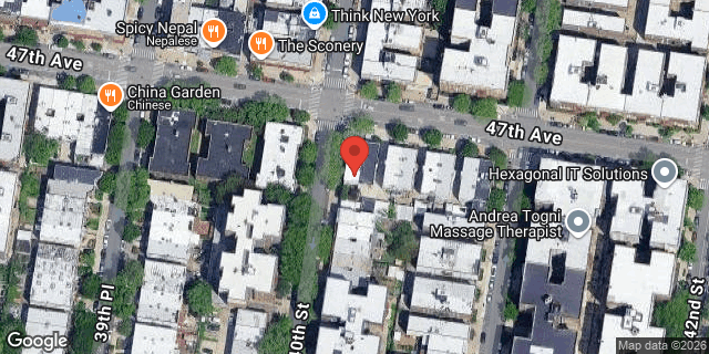 Aerial map of 40-02 47 AVENUE, Queens