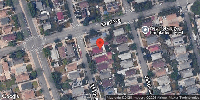 Aerial map of 81-07 254 STREET, Queens