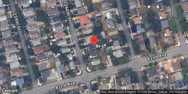 Aerial map of 81-51 260 STREET, Queens