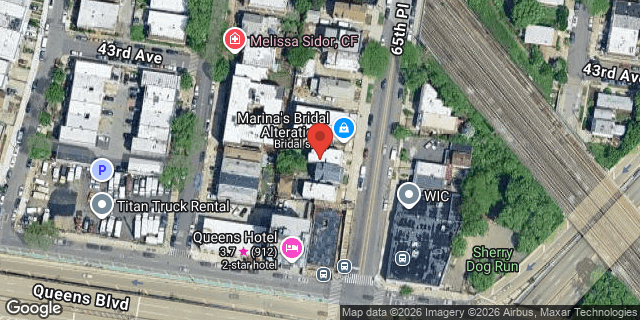 Aerial map of 42-66 65 PLACE, Queens