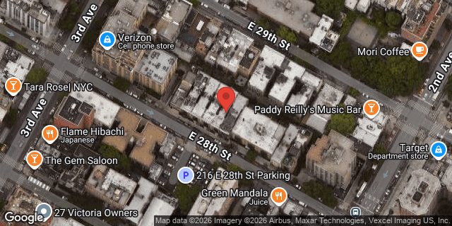 Aerial map of 225 EAST 28 STREET, Manhattan