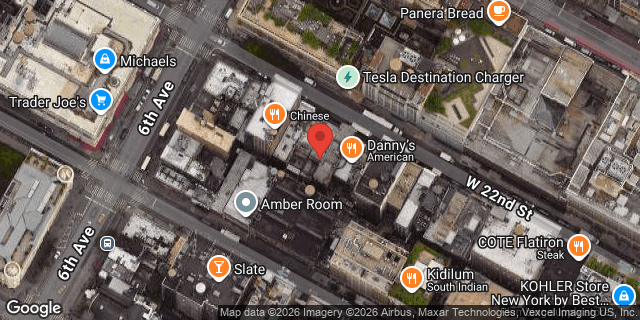 Aerial map of 50 WEST 22 STREET, Manhattan