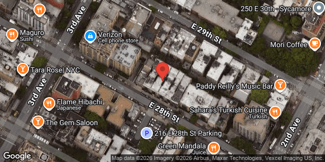 Aerial map of 221 EAST 28 STREET, Manhattan