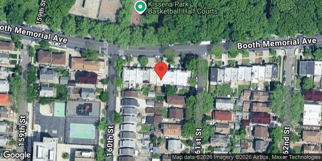 Aerial map of 160-12 BOOTH MEMORIAL AVE, Queens
