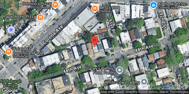 Aerial map of 91-11 48 AVENUE, Queens