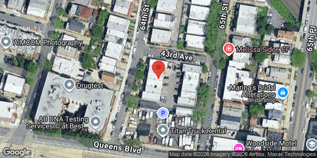 Aerial map of 43-05 64 STREET, Queens