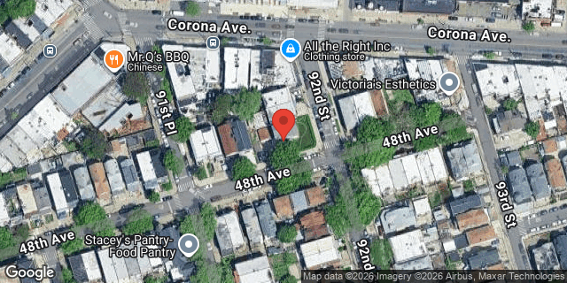 Aerial map of 91-41 48 AVENUE, Queens