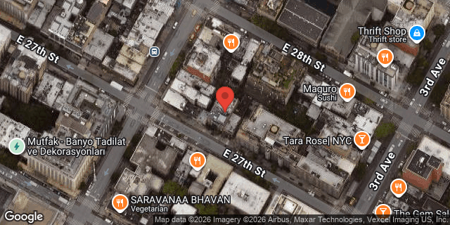 Aerial map of 139 EAST 27 STREET, Manhattan