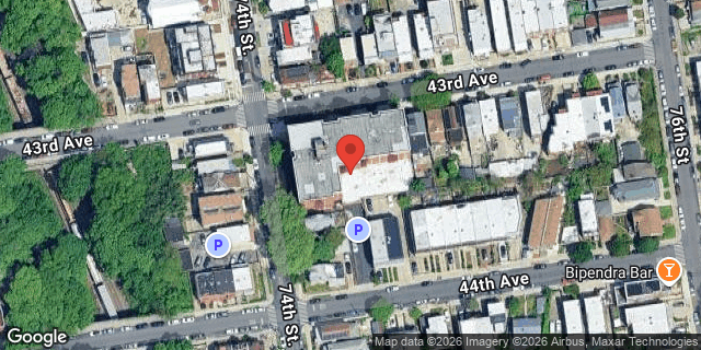 Aerial map of 74-02 43 AVENUE, Queens