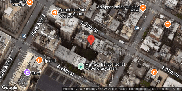 Aerial map of 122 EAST 27 STREET, Manhattan