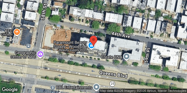 Aerial map of 58-25 QUEENS BOULEVARD, Queens