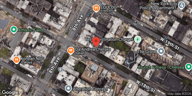 Aerial map of 257 WEST 18 STREET, Manhattan