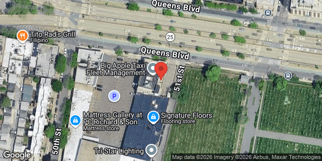 Aerial map of 50-24 QUEENS BOULEVARD, Queens