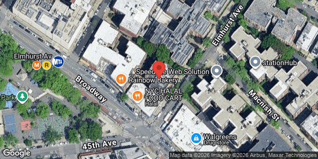 Aerial map of 84-11 ELMHURST AVENUE, Queens