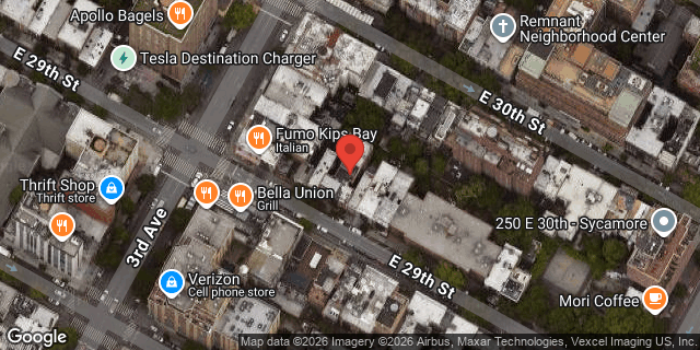 Aerial map of 207 EAST 29 STREET, Manhattan