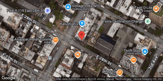 Aerial map of 119 LEXINGTON AVENUE, Manhattan
