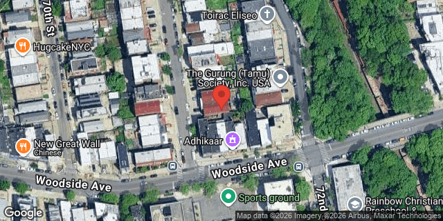 Aerial map of 41-67 71 STREET, Queens
