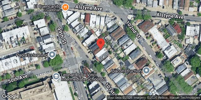 Aerial map of 49-27A 101 STREET, Queens