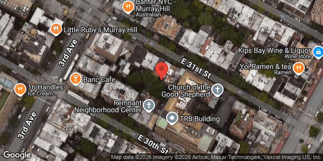 Aerial map of 218 EAST 31 STREET, Manhattan
