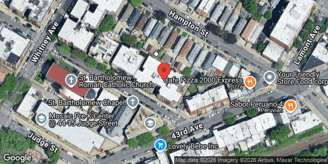 Aerial map of 43-31 ITHACA STREET, Queens
