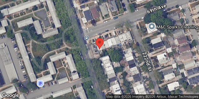 Aerial map of 221-04 69 AVENUE, Queens
