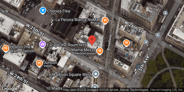 Aerial map of 1121 BROADWAY, Manhattan