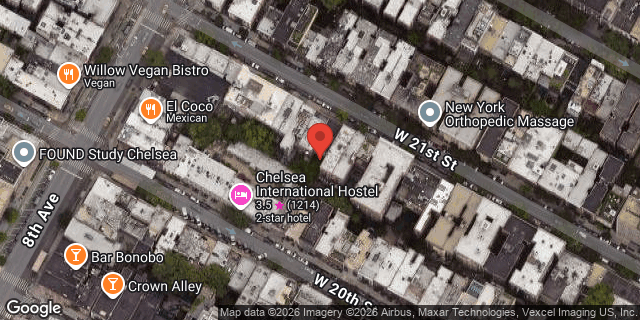 Aerial map of 246 WEST 21 STREET, Manhattan