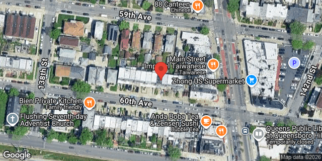 Aerial map of 138-35 60 AVENUE, Queens