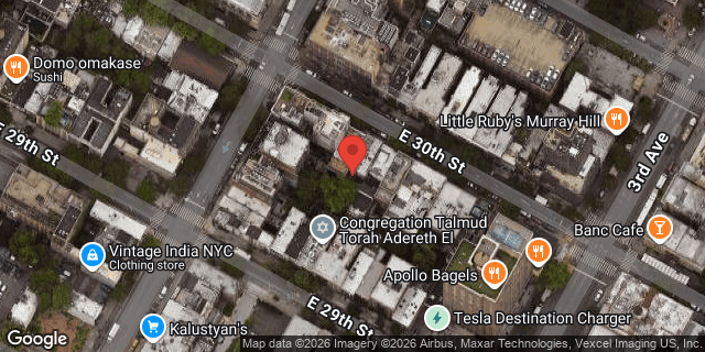 Aerial map of 138 EAST 30 STREET, Manhattan