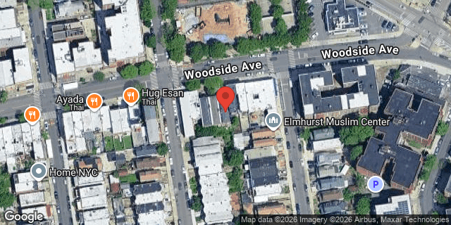 Aerial map of 78-10 WOODSIDE AVENUE, Queens